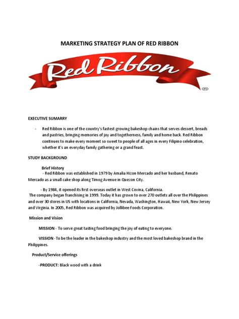 Red Ribbon Marketing Plan Final .